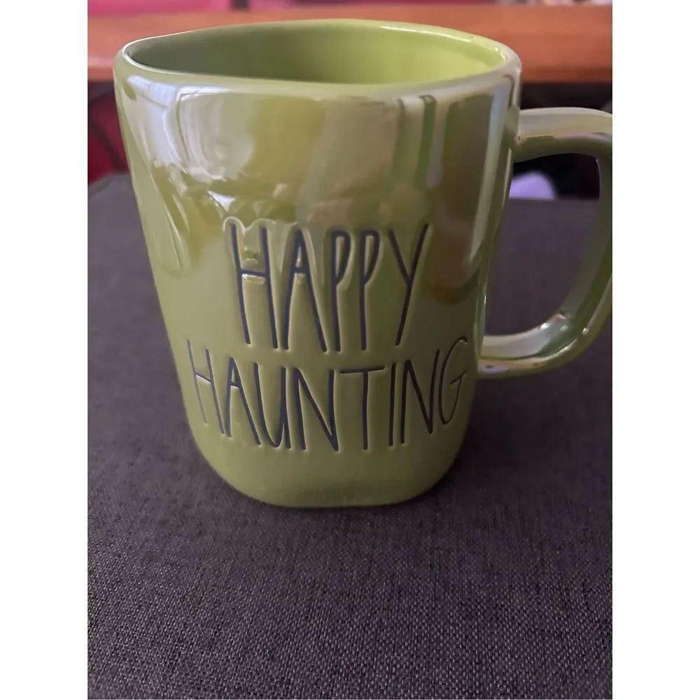 Rae Dunn Happy Haunting Green iridescent